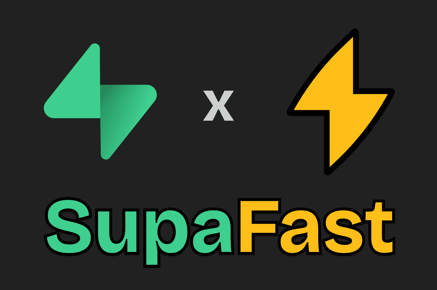 Supabase and AI Story Generator logo combined